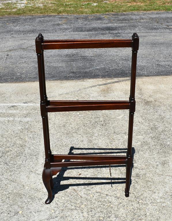 Folding Mahogany Quilt Rack