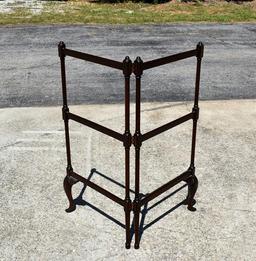 Folding Mahogany Quilt Rack