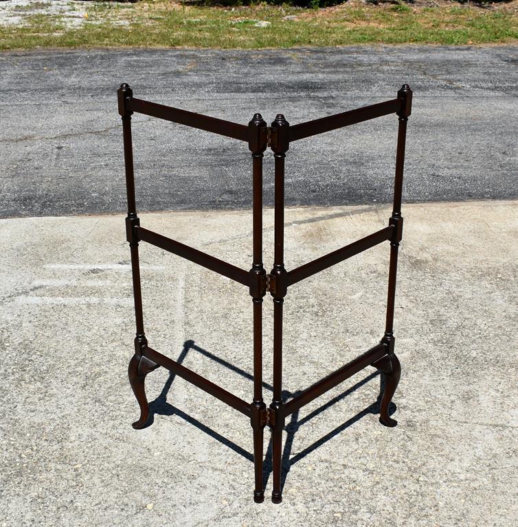 Folding Mahogany Quilt Rack