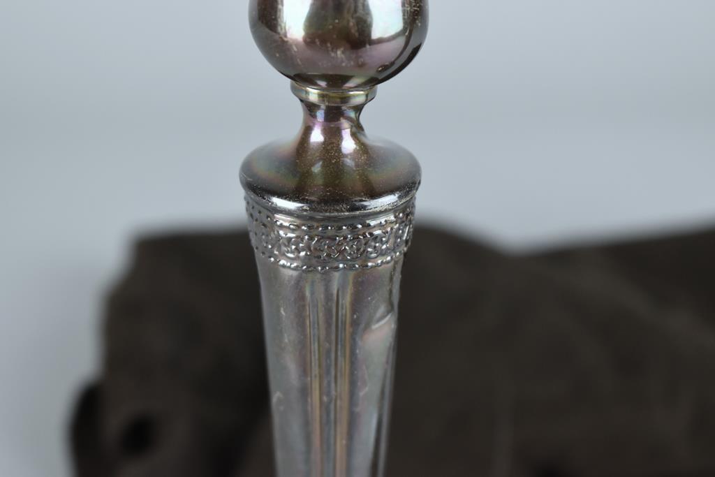 Pair of Weighted Sterling Silver Candlesticks