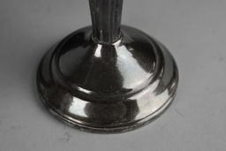 Pair of Weighted Sterling Silver Candlesticks