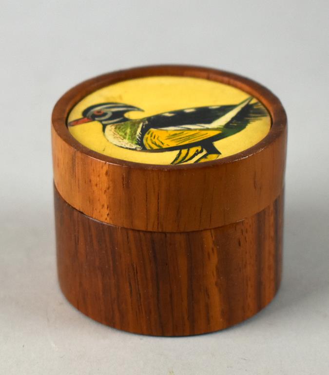 Lot of Duck Themed Items: Otagiri Mug, Duck Head Cork, & Wooden Trinket Box