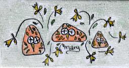Lot of Three Small Original Folk Art Pieces