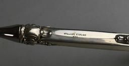 Set of Five Wallace Grande Baroque Sterling Silver Handle Serving Pieces