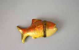Limoges Koi Fish Trinket Box
