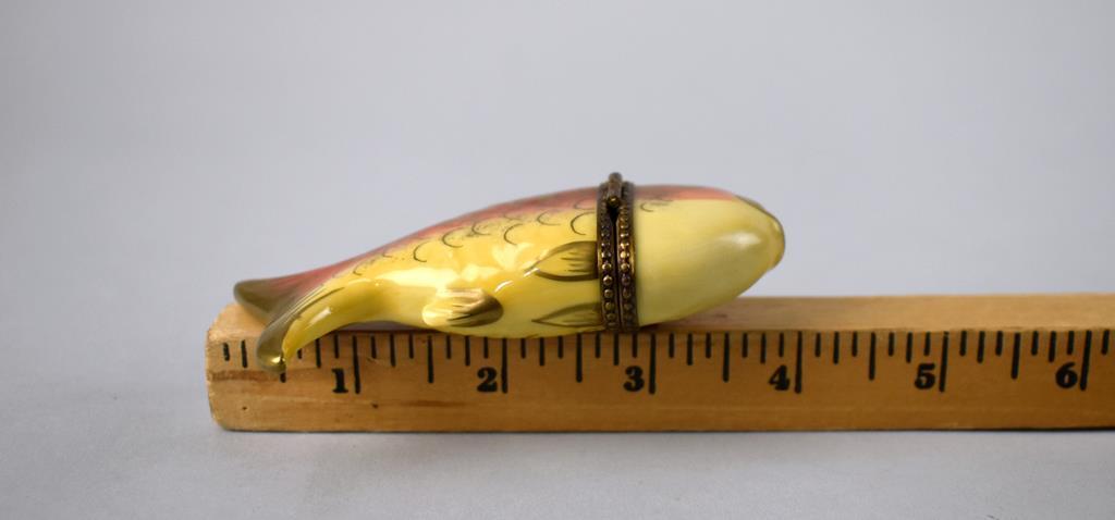 Limoges Koi Fish Trinket Box