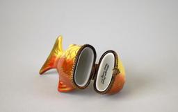 Limoges Koi Fish Trinket Box