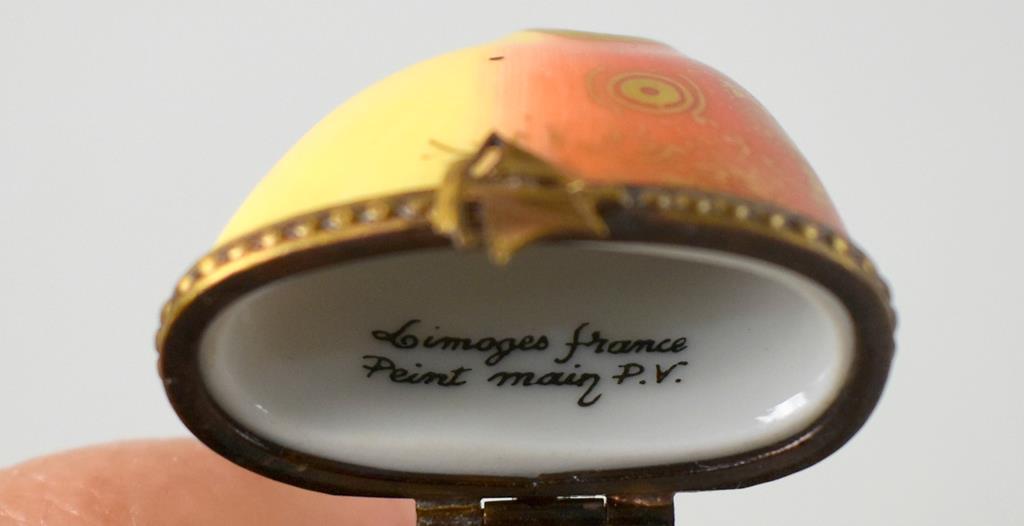 Limoges Koi Fish Trinket Box