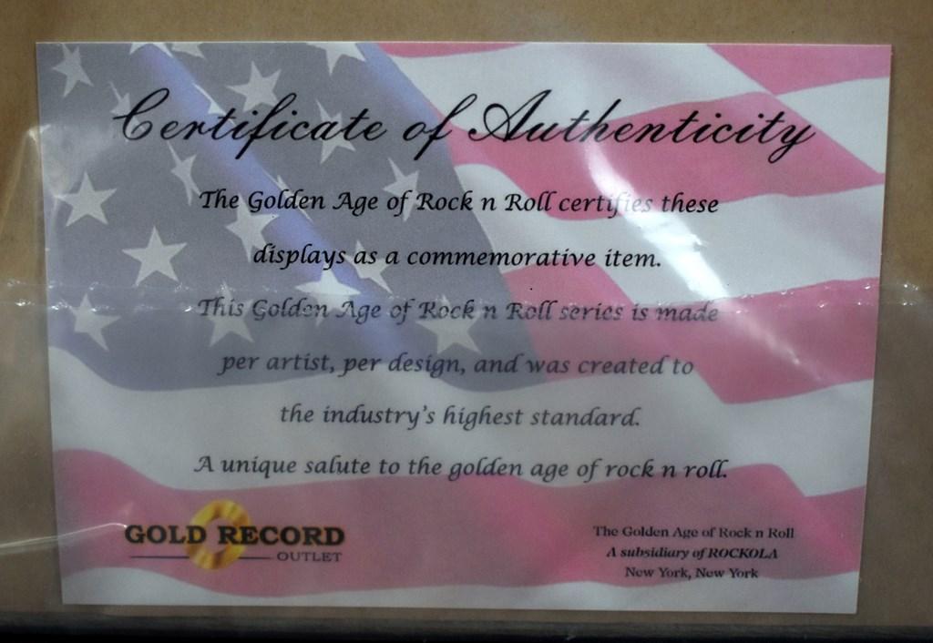 Bob Dylan “Highway 61 Revisited”  Gold Record Commemorative Framed with Certificate of Authenticity