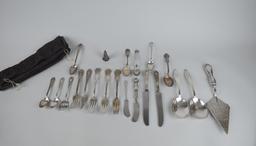 Lot of 21 Sterling Silver Flatware Pieces by Various Makers