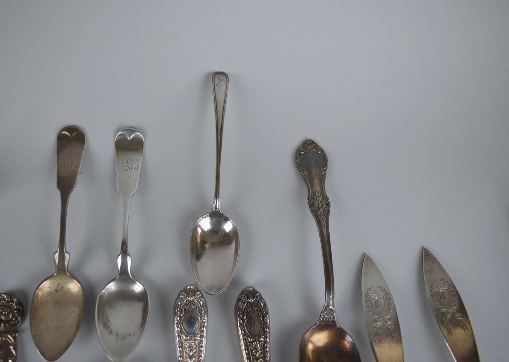 Lot of 21 Sterling Silver Flatware Pieces by Various Makers