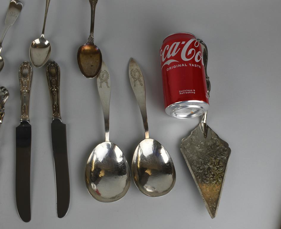 Lot of 21 Sterling Silver Flatware Pieces by Various Makers