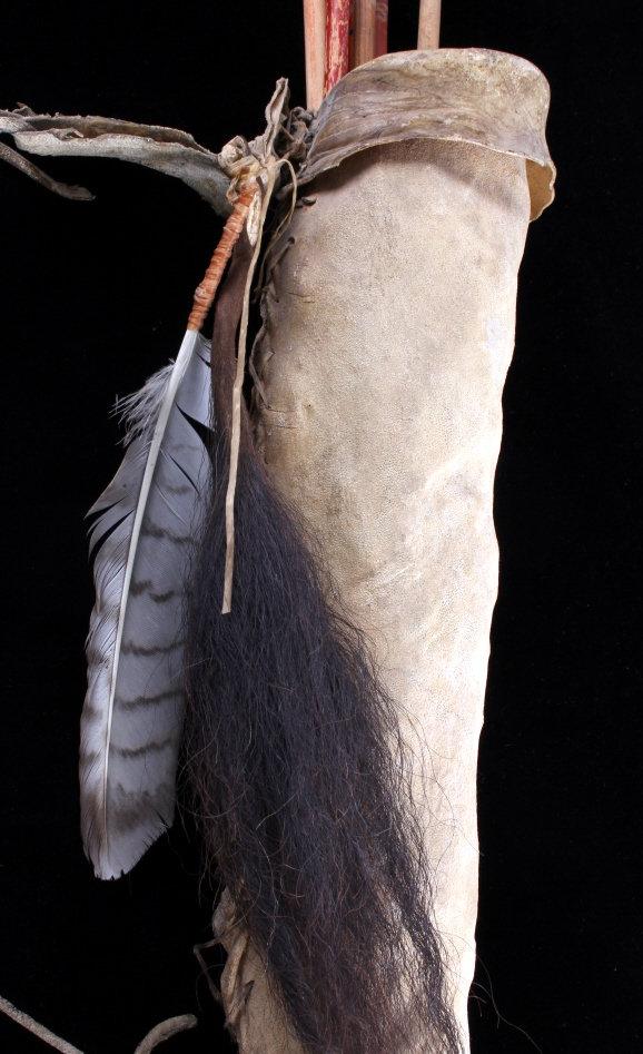 Plains Native American Indian Rawhide Arrow Quiver