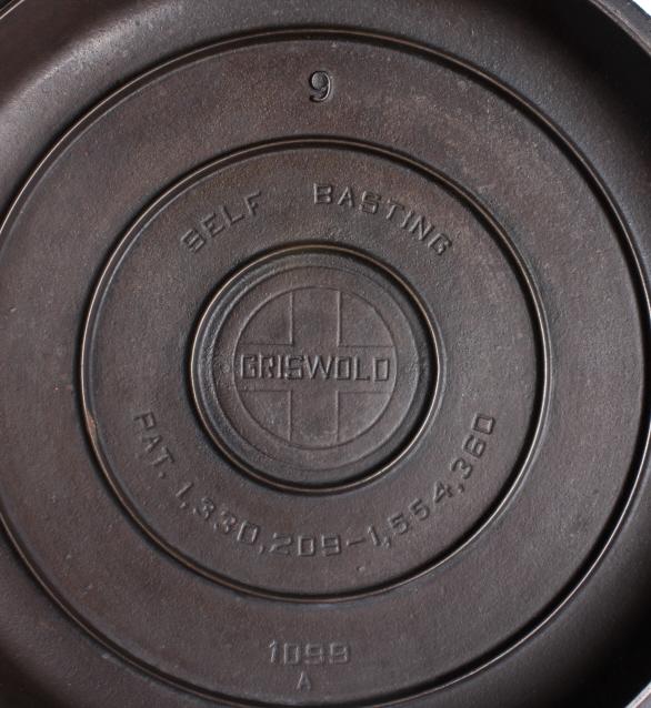 Griswold Cast Iron No 8 & 9 Skillets w/ lids