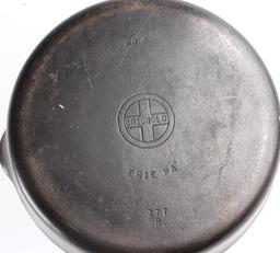 Griswold Cast Iron No 8 & 9 Skillets w/ lids
