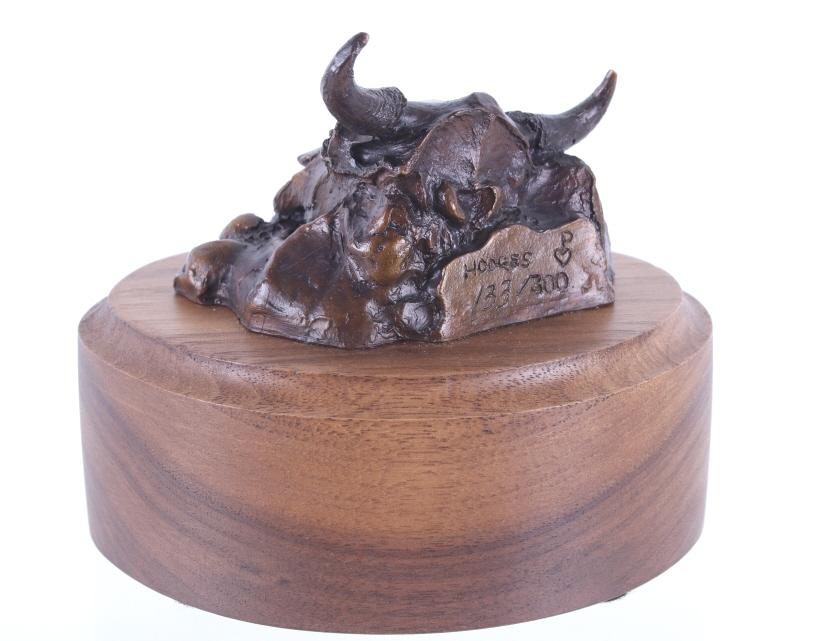 Hodges, Dave (1949 -) "Miniature Buffalo Skull"