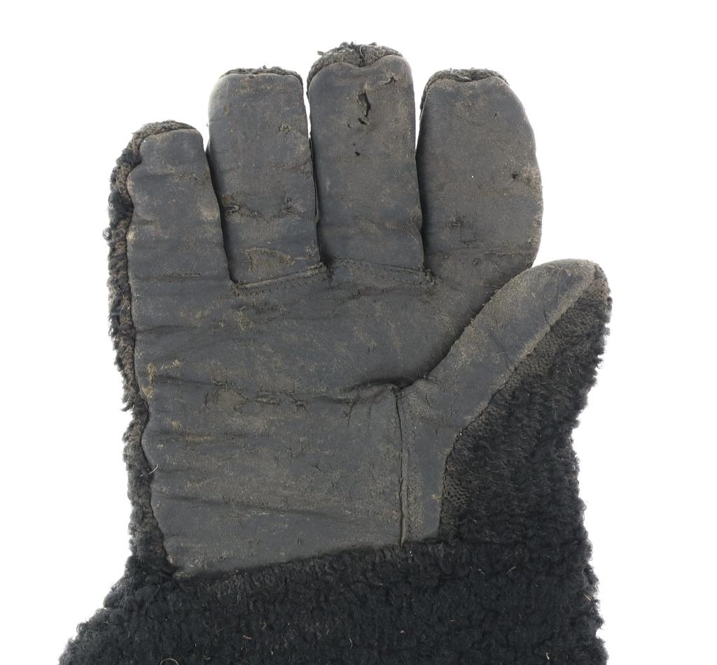 Wooly Sheep Wool Military Gauntlet Gloves c. 1930s