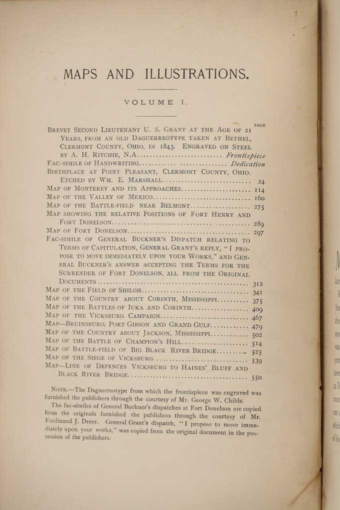 1885 1st Ed. Personal Memoirs of US Grant, 1st Ed.