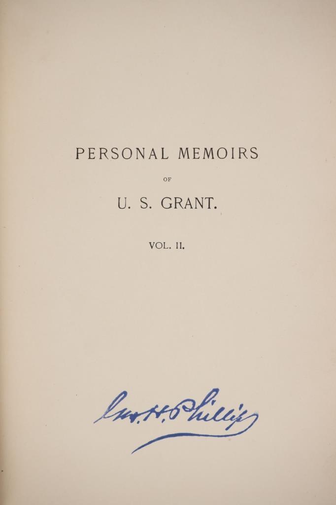 1885 1st Ed. Personal Memoirs of US Grant, 1st Ed.