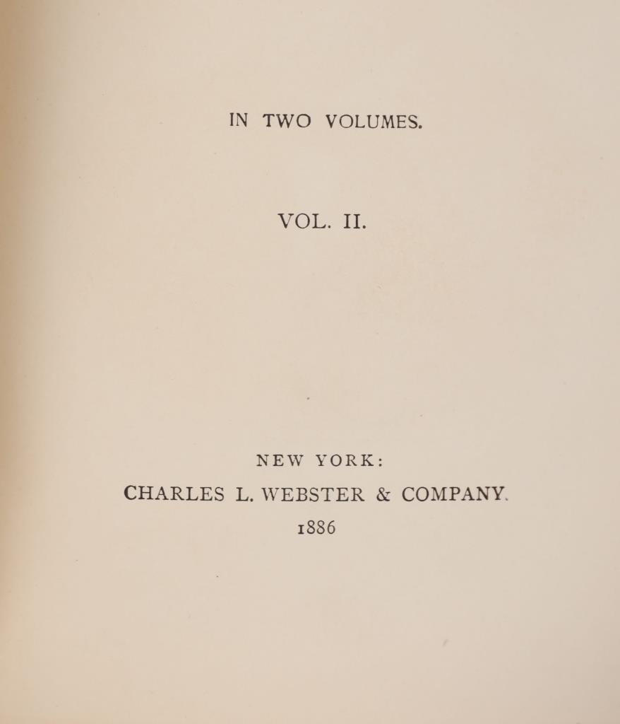 1885 1st Ed. Personal Memoirs of US Grant, 1st Ed.