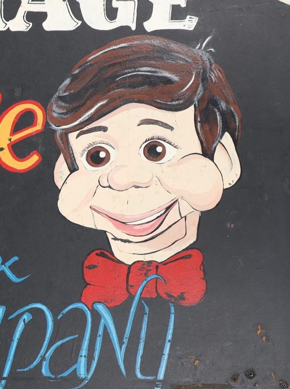 Willie & Company Ventriloquist Advertisement Sign