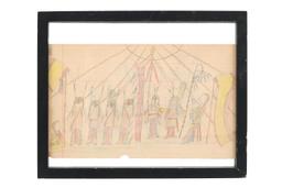 1911- Lakota Sioux Sun Dance Ledger Drawings (2)