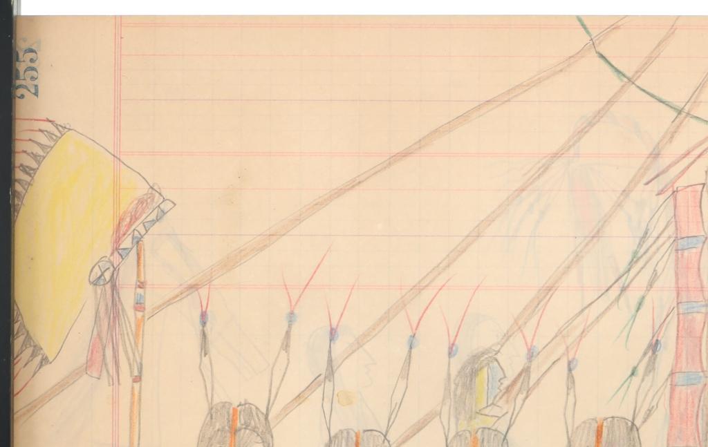 1911- Lakota Sioux Sun Dance Ledger Drawings (2)