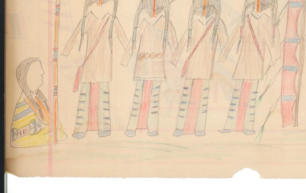 1911- Lakota Sioux Sun Dance Ledger Drawings (2)