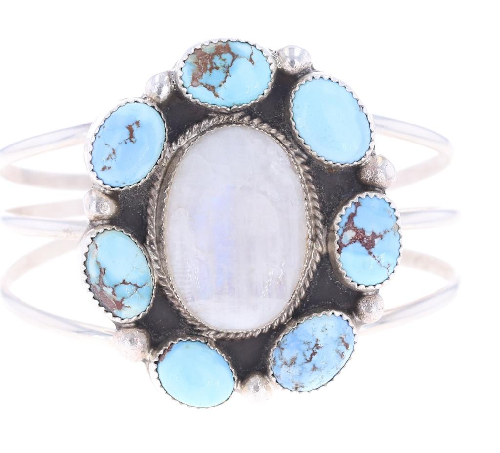 Navajo B. B. Tsosie Dry Creek Turquoise Bracelet