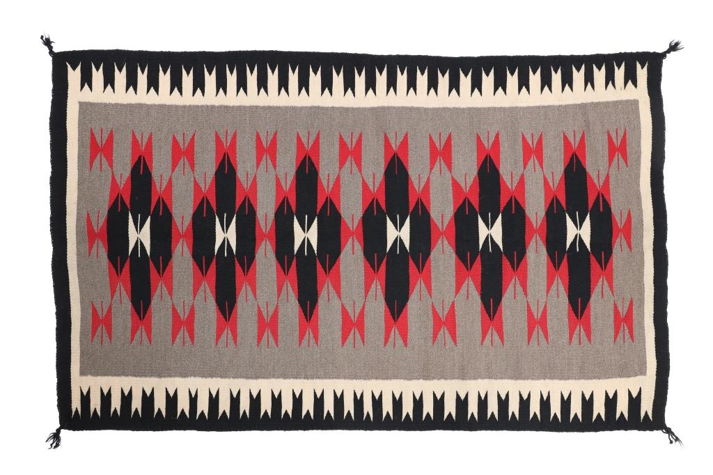 Navajo Crystal Ganado Trading Post Rug c. 1960's