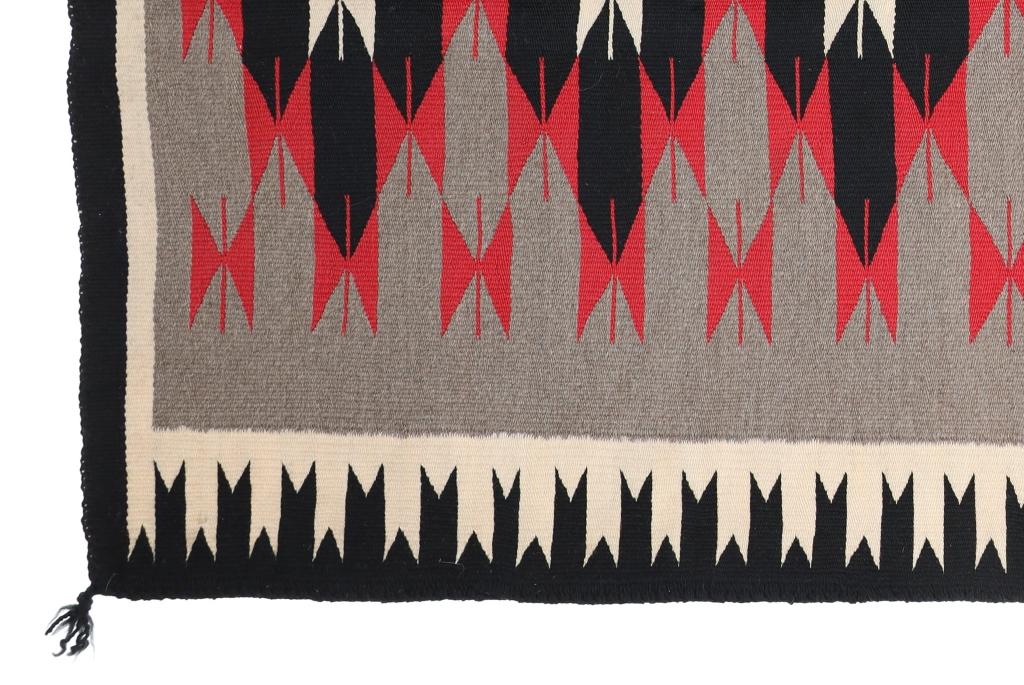 Navajo Crystal Ganado Trading Post Rug c. 1960's