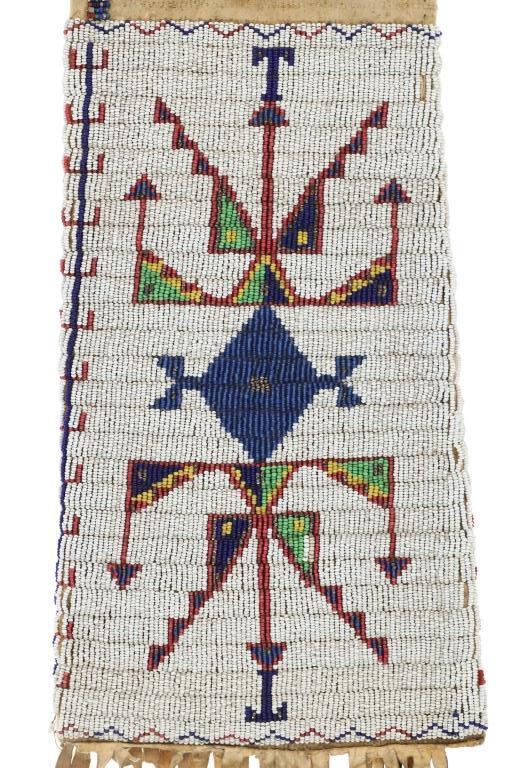 C. 1880 Sioux Large Beaded Pipe Bag -ex Harrisburg