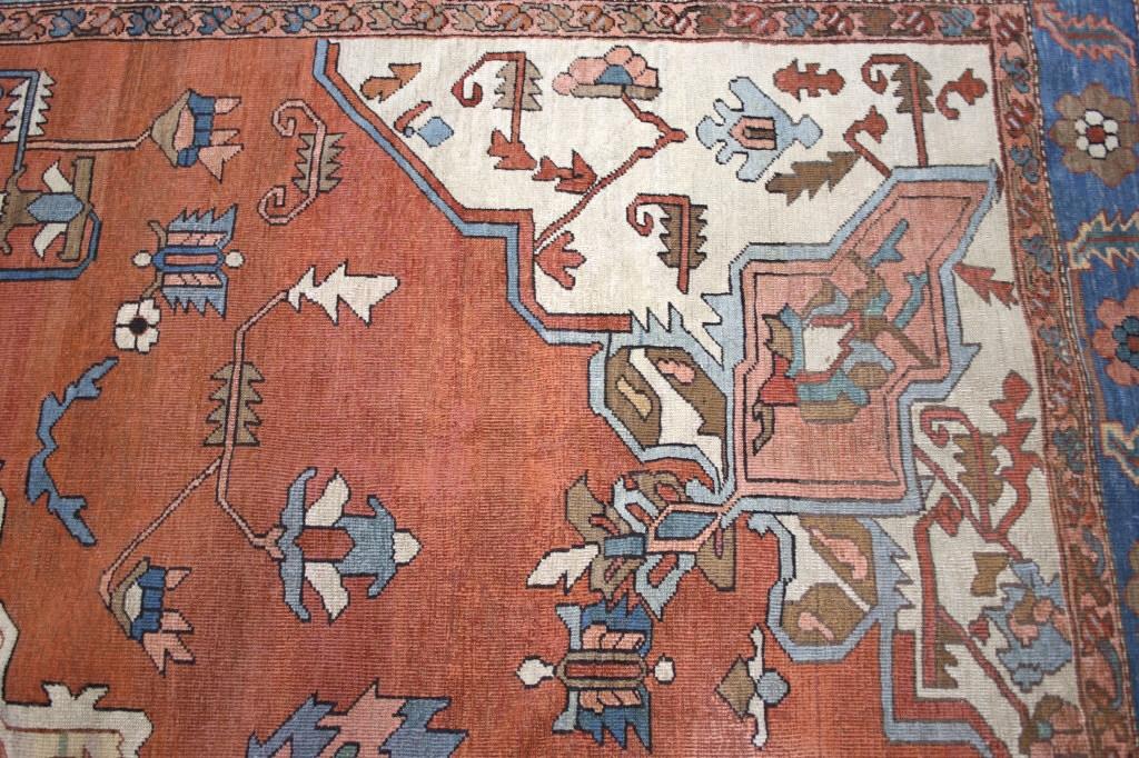 Ca. 1880 Antique Serapi, Persian Fine Wool Rug