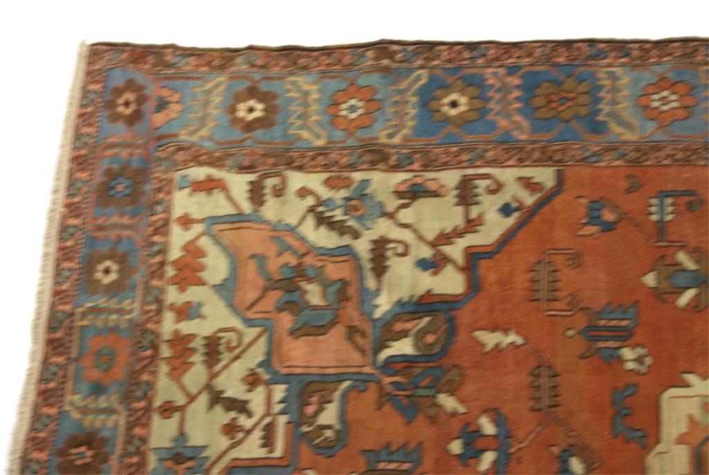 Ca. 1880 Antique Serapi, Persian Fine Wool Rug