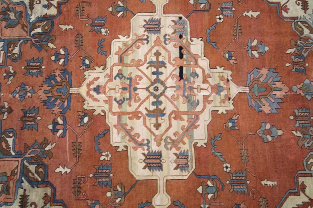 Ca. 1880 Antique Serapi, Persian Fine Wool Rug