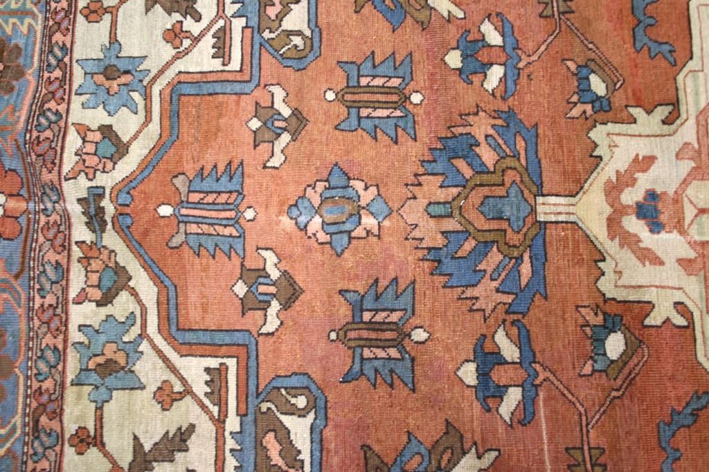 Ca. 1880 Antique Serapi, Persian Fine Wool Rug