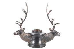 Stetson Double European Stag Candlestick Holder