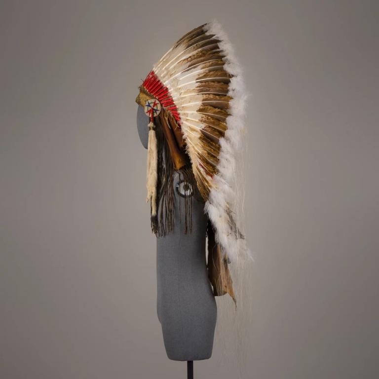 Lakota Sioux John Young Buck Feather Headdress