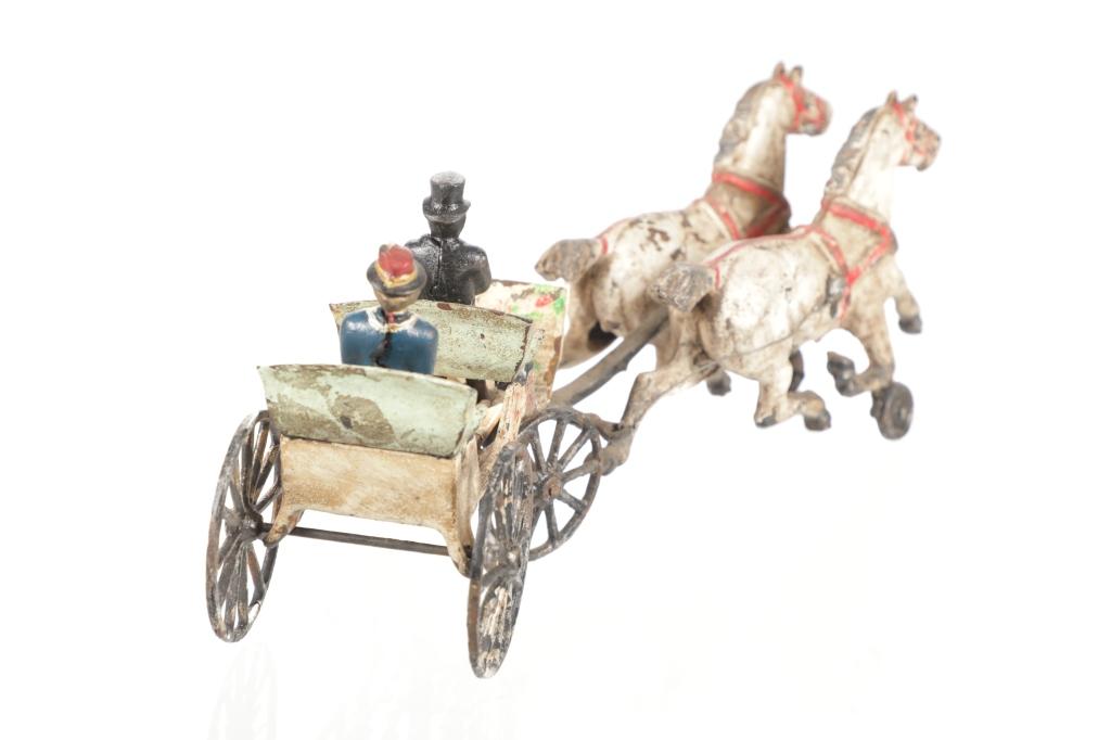 Hubley Mfg. Co. Cast Iron Horse Carriage 1910-30s