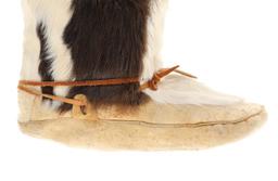 Mid 20th C Inuit First Nations Beaver Beaded Boots