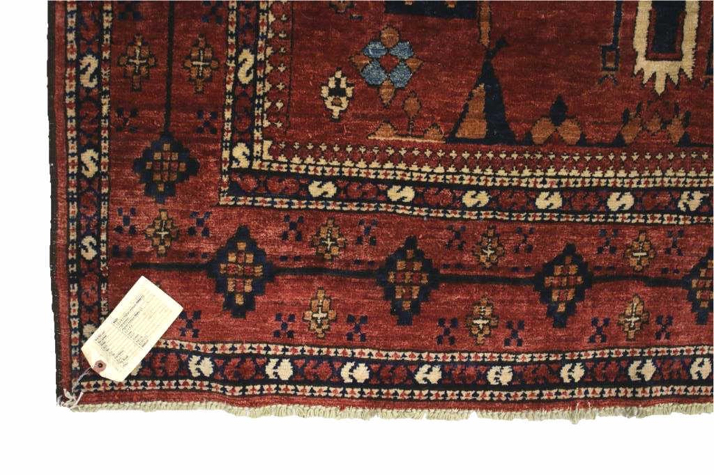 Kazak Persian Hand Knotted Wool Runner Rug 1930's