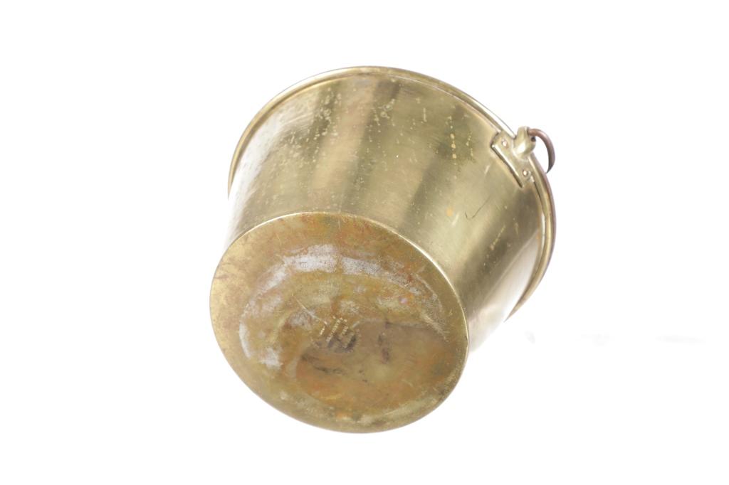 H.W. Hayden Brass Bucket Working Pail c. 1851