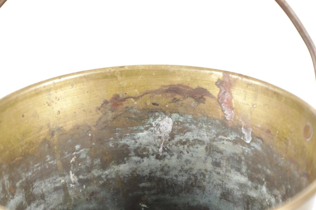 H.W. Hayden Brass Bucket Working Pail c. 1851