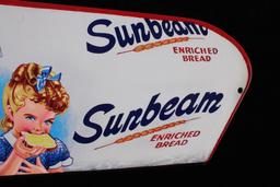 Sunbeam Bread Porcelain Die Cut Metal Sign