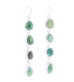 Navajo Silver Sierra Bella Turquoise Earrings