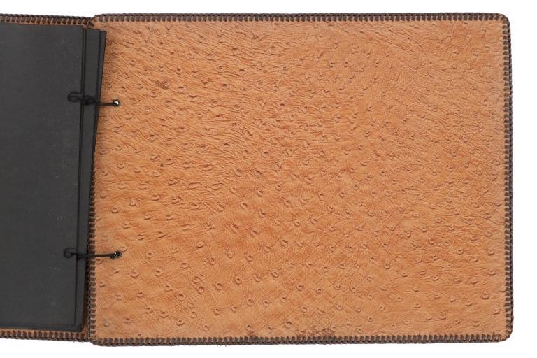 Western Carved Leather Native Floral Scrapbook