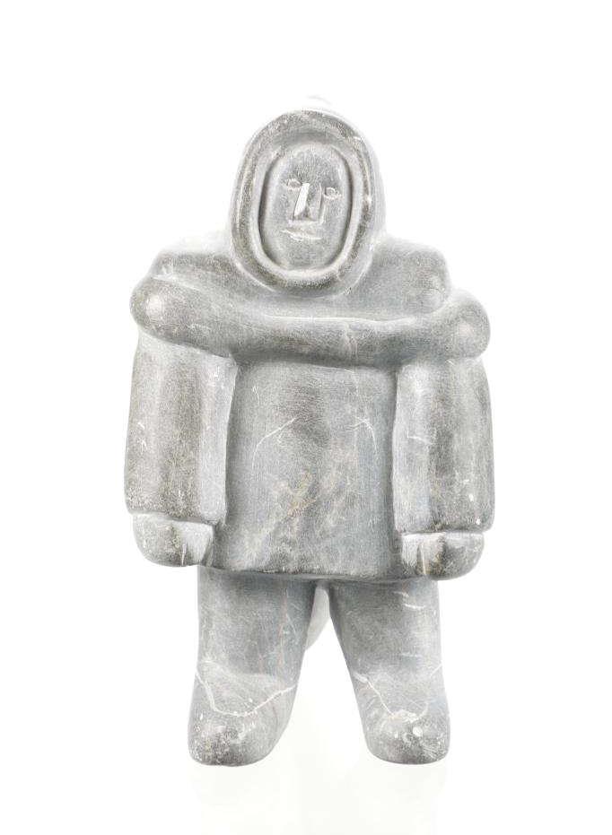 Eskimo K. Kumak Soapstone Native Hunter c. 1970s