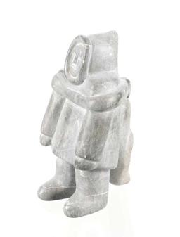 Eskimo K. Kumak Soapstone Native Hunter c. 1970s