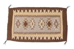 Navajo Bisti Trading Post Sampler Rug c. 1940's