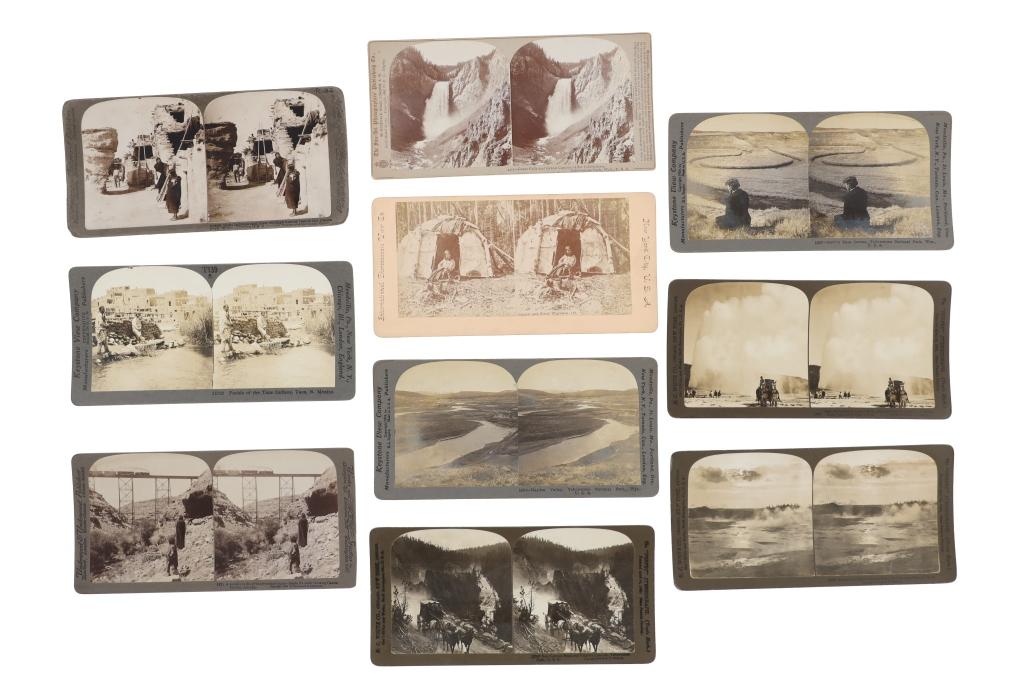 Yellowstone Park & Native American Stereoview's
